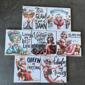 Foto-Magnete 9er-Pack 6,3 x 6,3 cm / viereckig