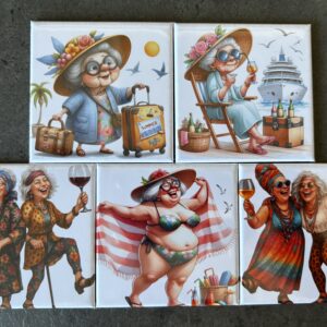 Foto-Magnete 3er-Pack 6,3 x 6,3 cm / viereckig