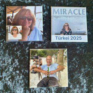 Foto-Magnete 3er-Pack 6,3 x 6,3 cm / viereckig