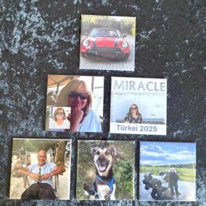 Foto-Magnete 6er-Pack 6,3 x 6,3 cm / viereckig