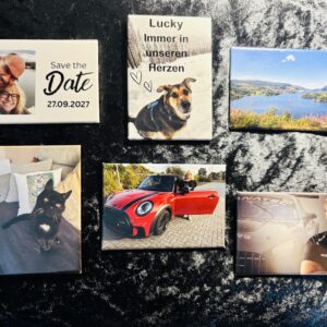 6 personalisierte Foto-Magnete 7,8 x 5,3 cm