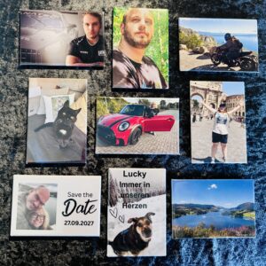 9 personalisierte Foto-Magnete 7,8 x 5,3 cm