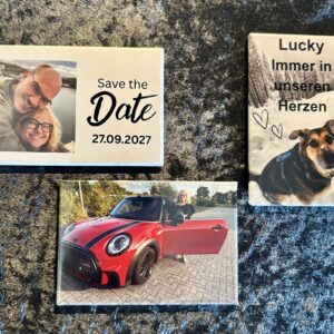 3 personalisierte Foto-Magnete 7,8 x 5,3 cm