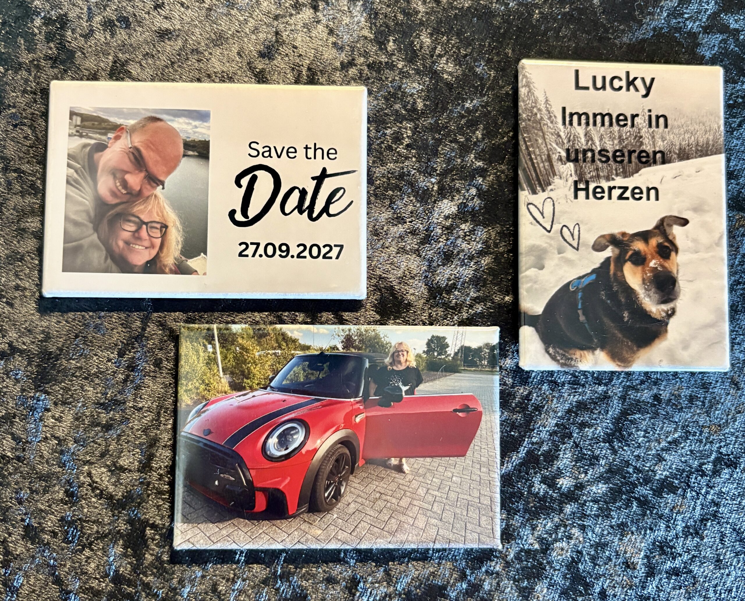 3 personalisierte Foto-Magnete 7,8 x 5,3 cm