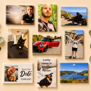 9 personalisierte Foto-Magnete 7,8 x 5,3 cm